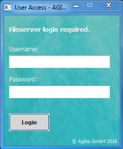 Fileserver Login Screen